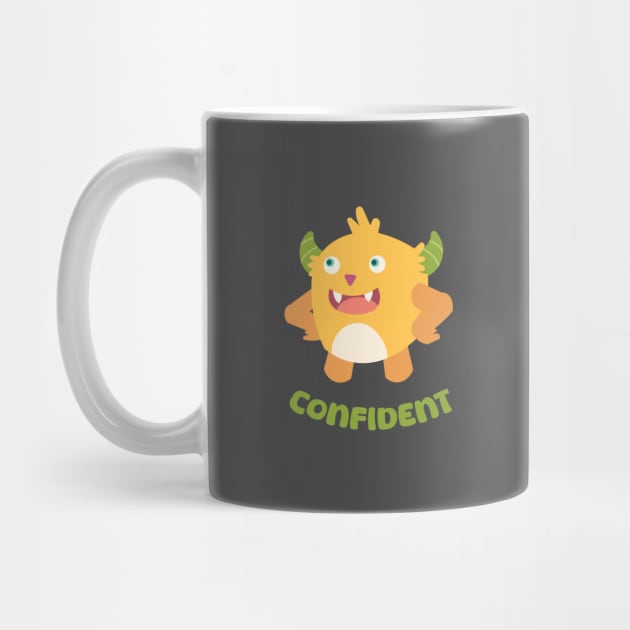 confident yellow monster by Funnymonster